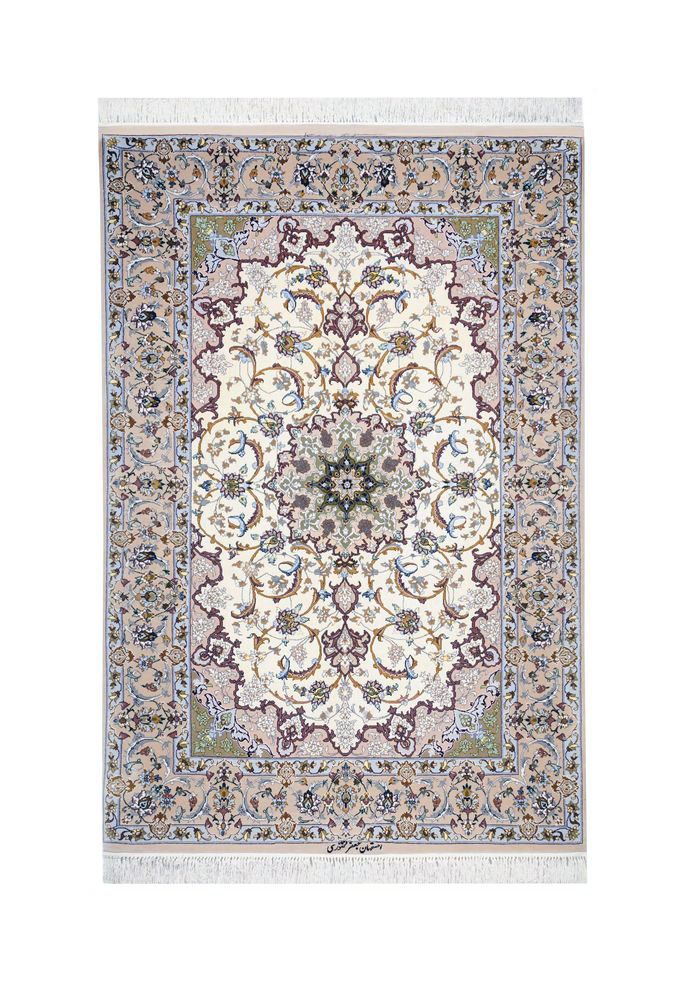 فرش ذرع ونیم اصفهان کد ru2267